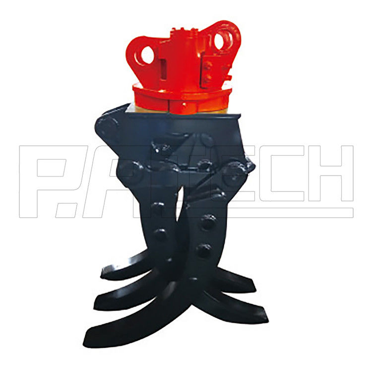 Excavator Rotating Log Grapple with high frequency treatment and longer service life